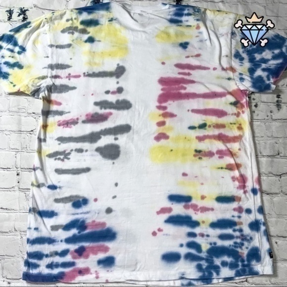 MENS THREADBARE TIE DYE SHORT SET WITH TEE SIZE LARGE TEE SIZE MEDIUM SHORTS - Picture 7 of 16